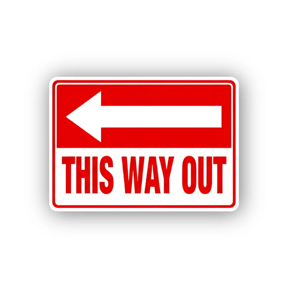Way Out Arrow