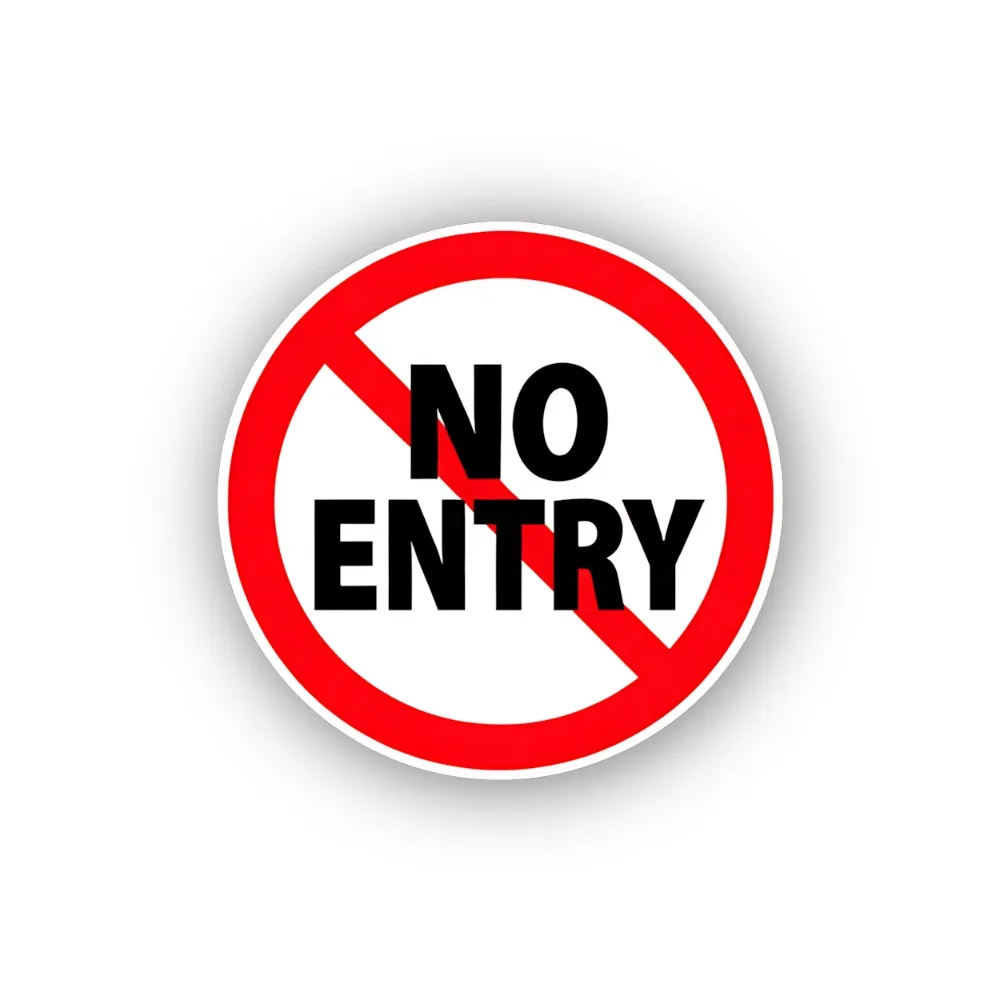 No Entry Text