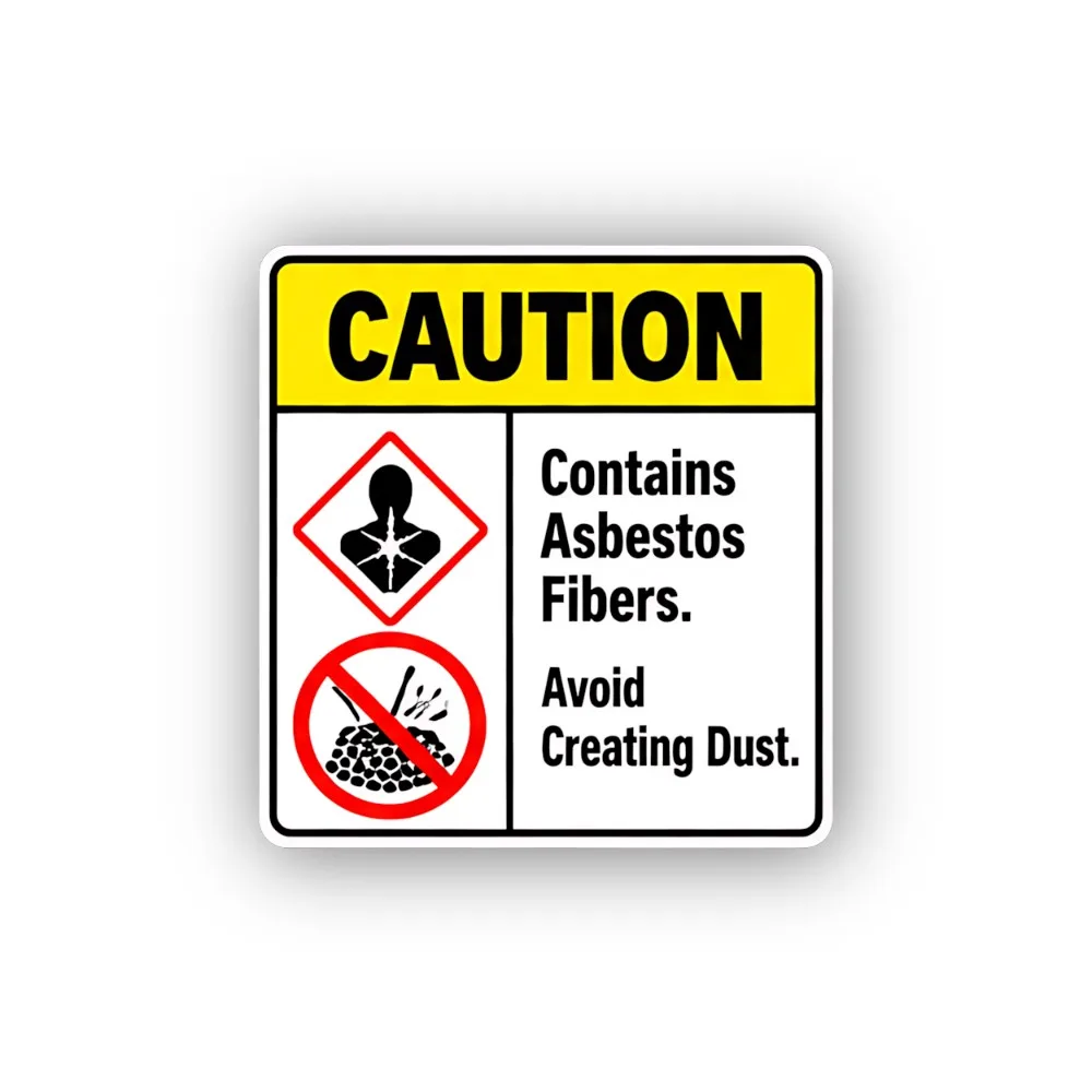 Asbestos Fibers Caution