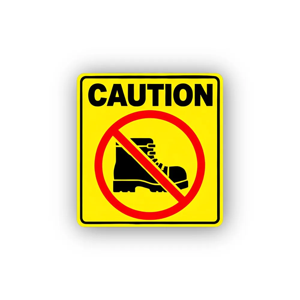 Safety Boots Prohibited