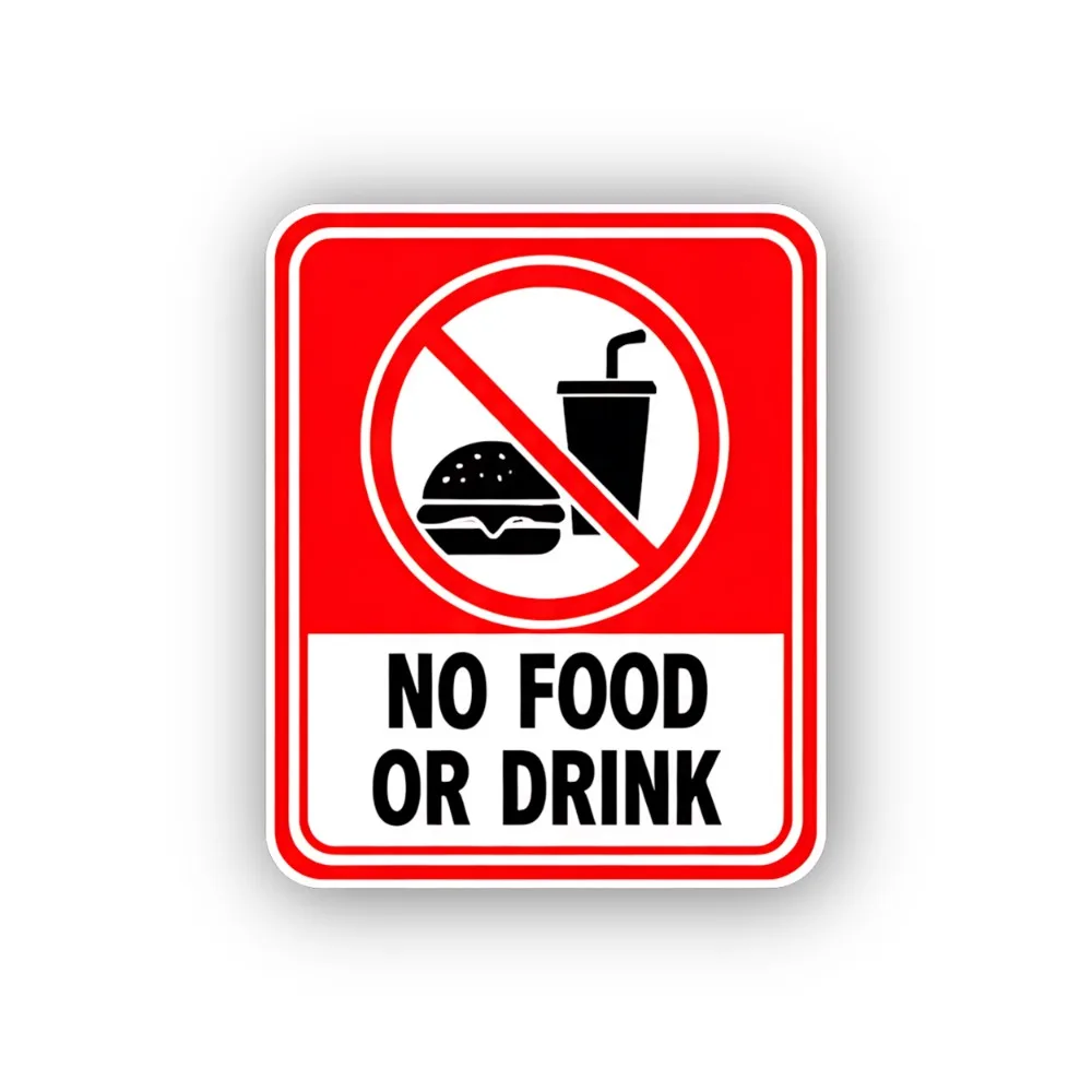 Food and Beverages Not Allowed